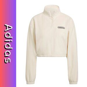 adidas Retro Luxury 1/4 Zip Cropped Sweater